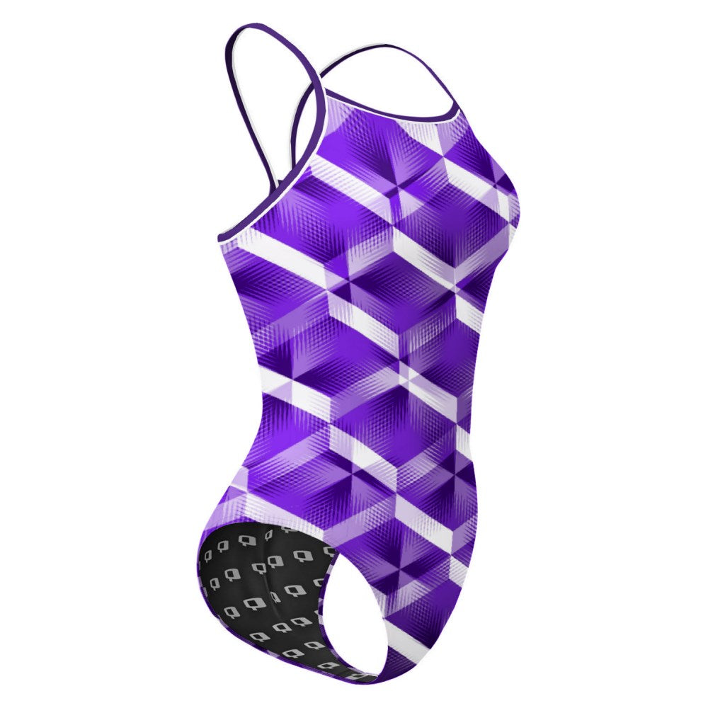 Amethyst Skinny Strap Swimsuit