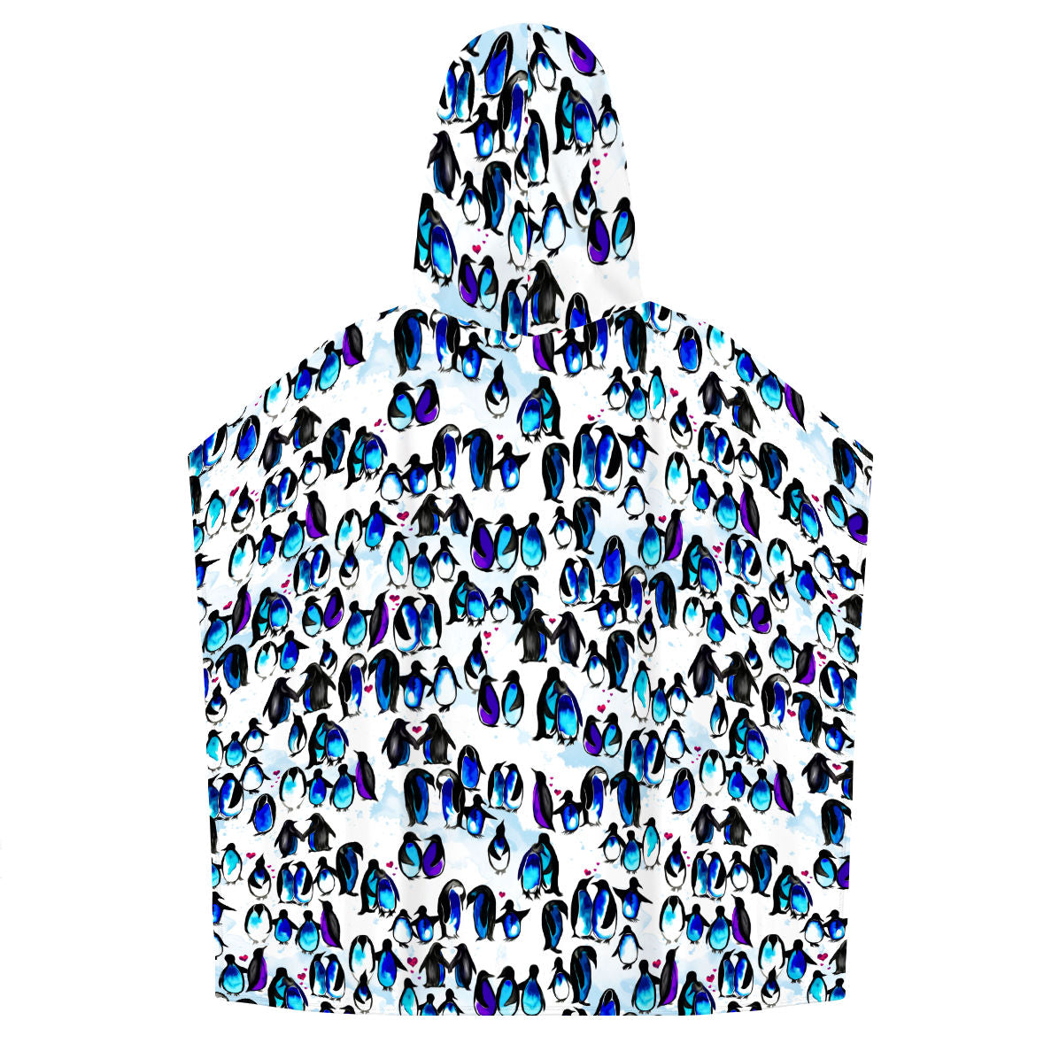 You are my Penguin Personalized Kids Poncho Beach and Pool Towel, view 2