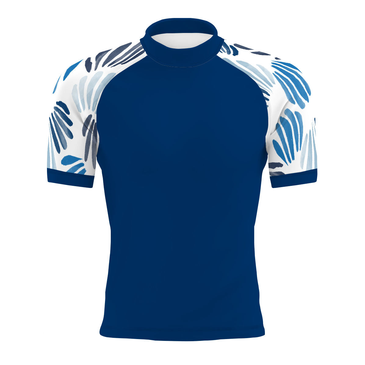 Blue Shells - Men's Surf UPF50+ Short Sleeve Rash Guard