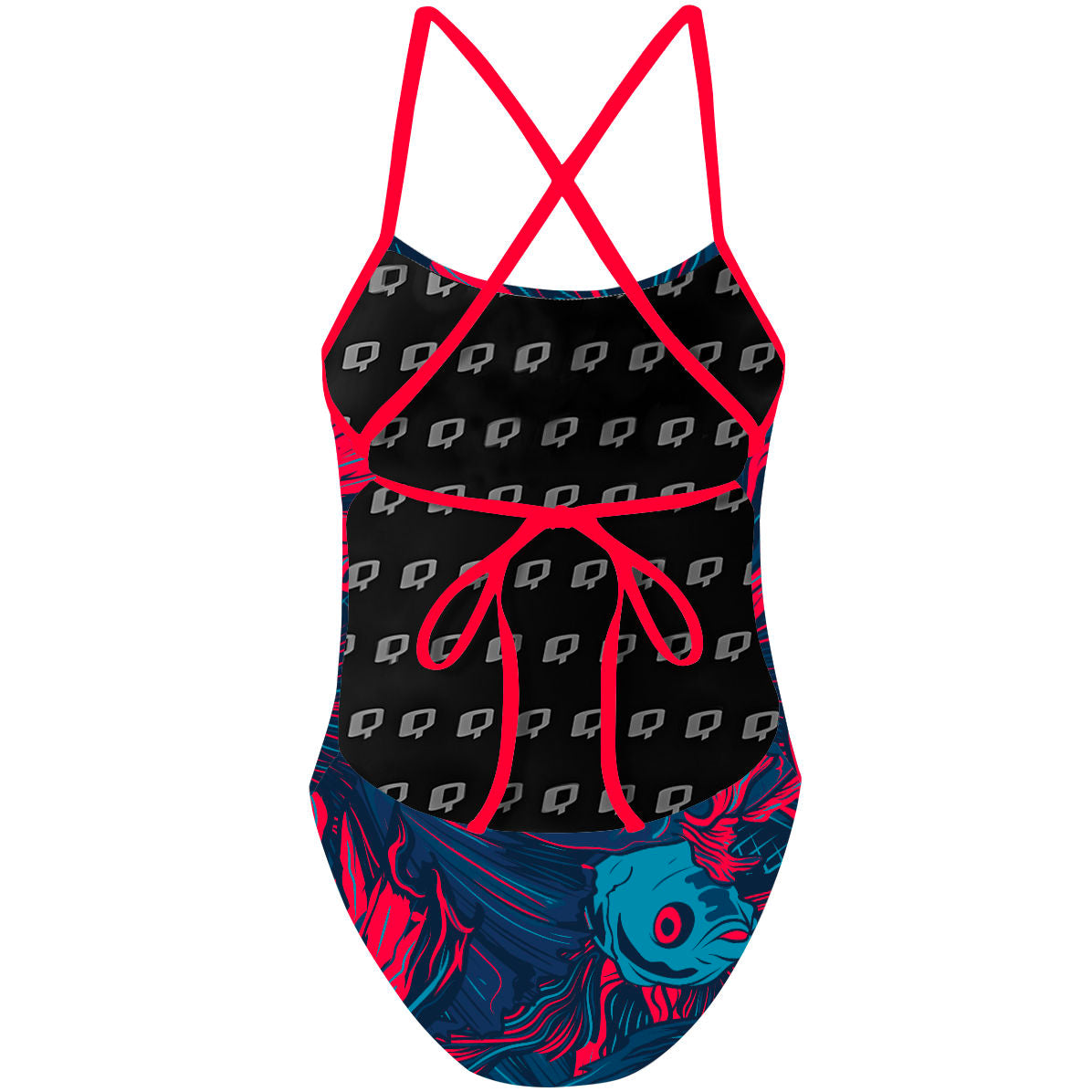 The Siamese Fighting Fish - Tieback One Piece Swimsuit