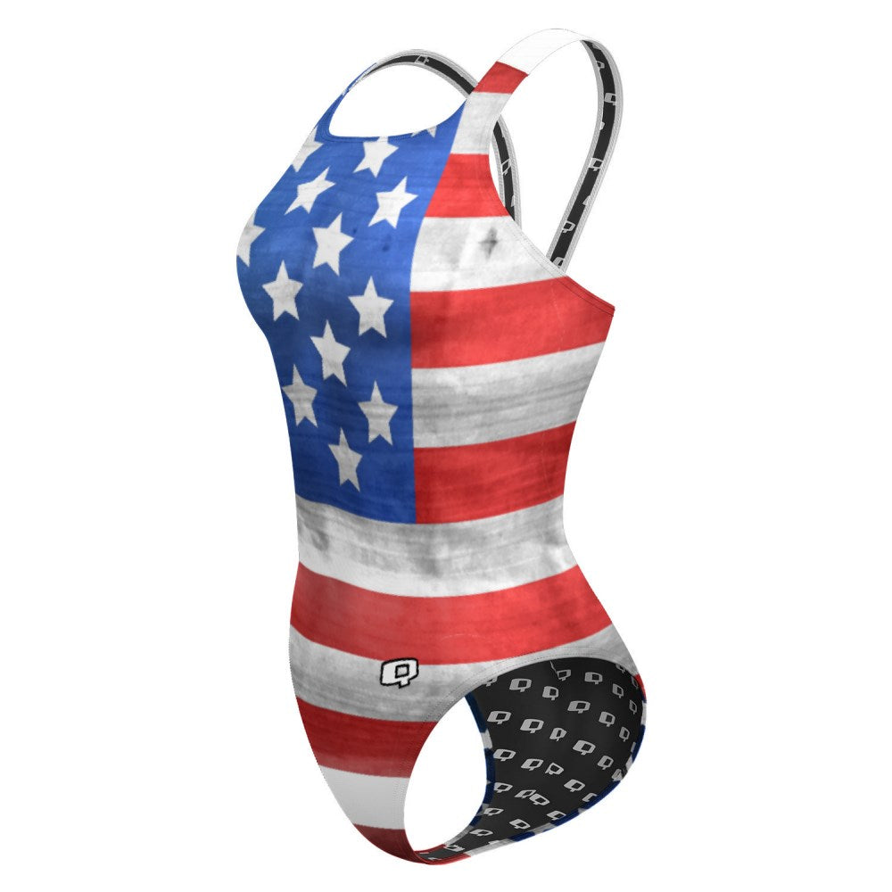 US Of A Classic Strap Swimsuit