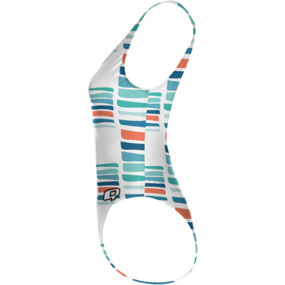 Blocks - High Hip One Piece Swimsuit