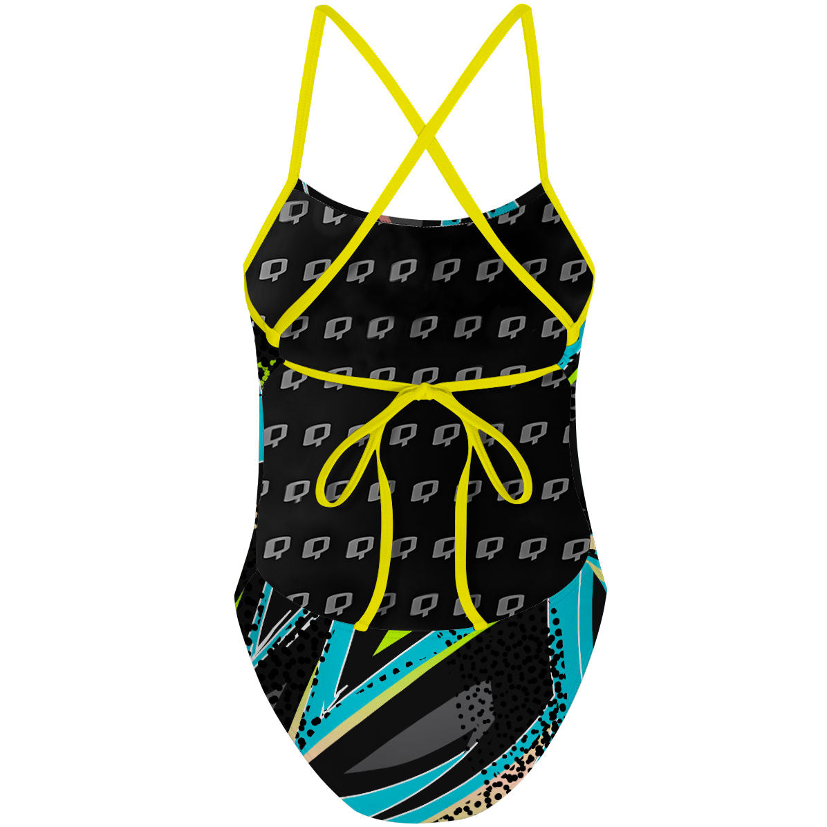 Distortia - Tieback One Piece Swimsuit
