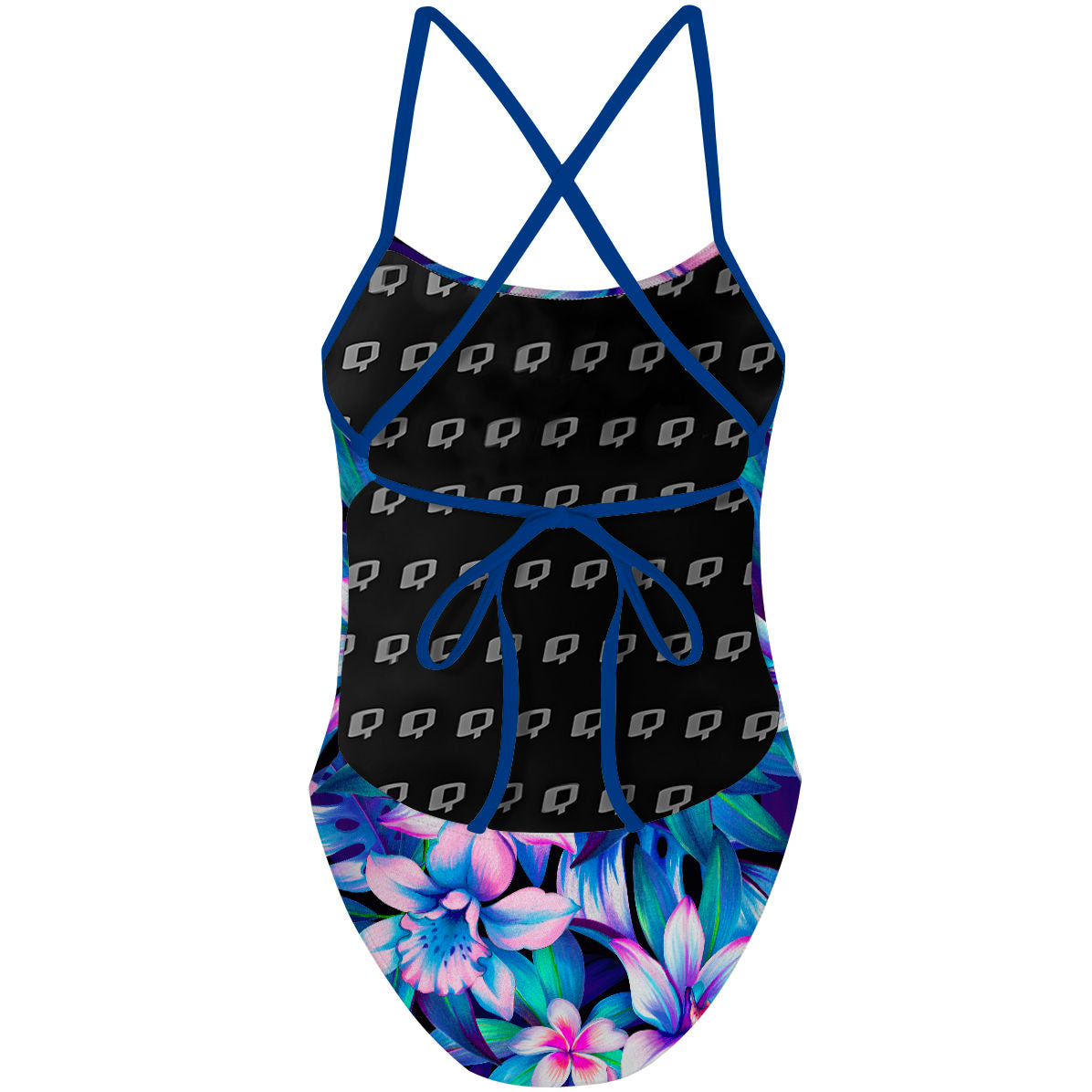 Outstanding Orchids - Tieback One Piece Swimsuit