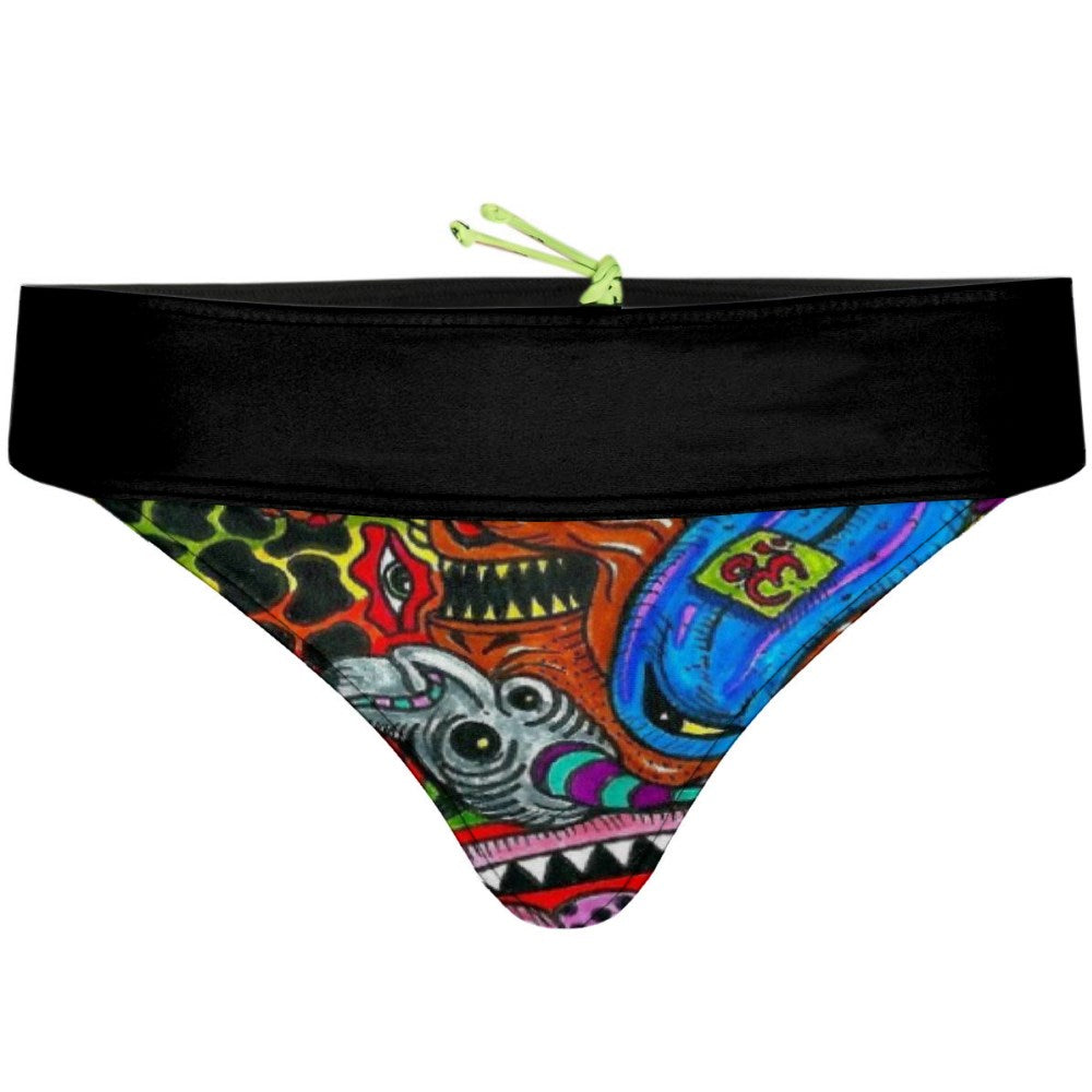 Trippy Hippie Demi Cheeky Cut Bikini Bottom