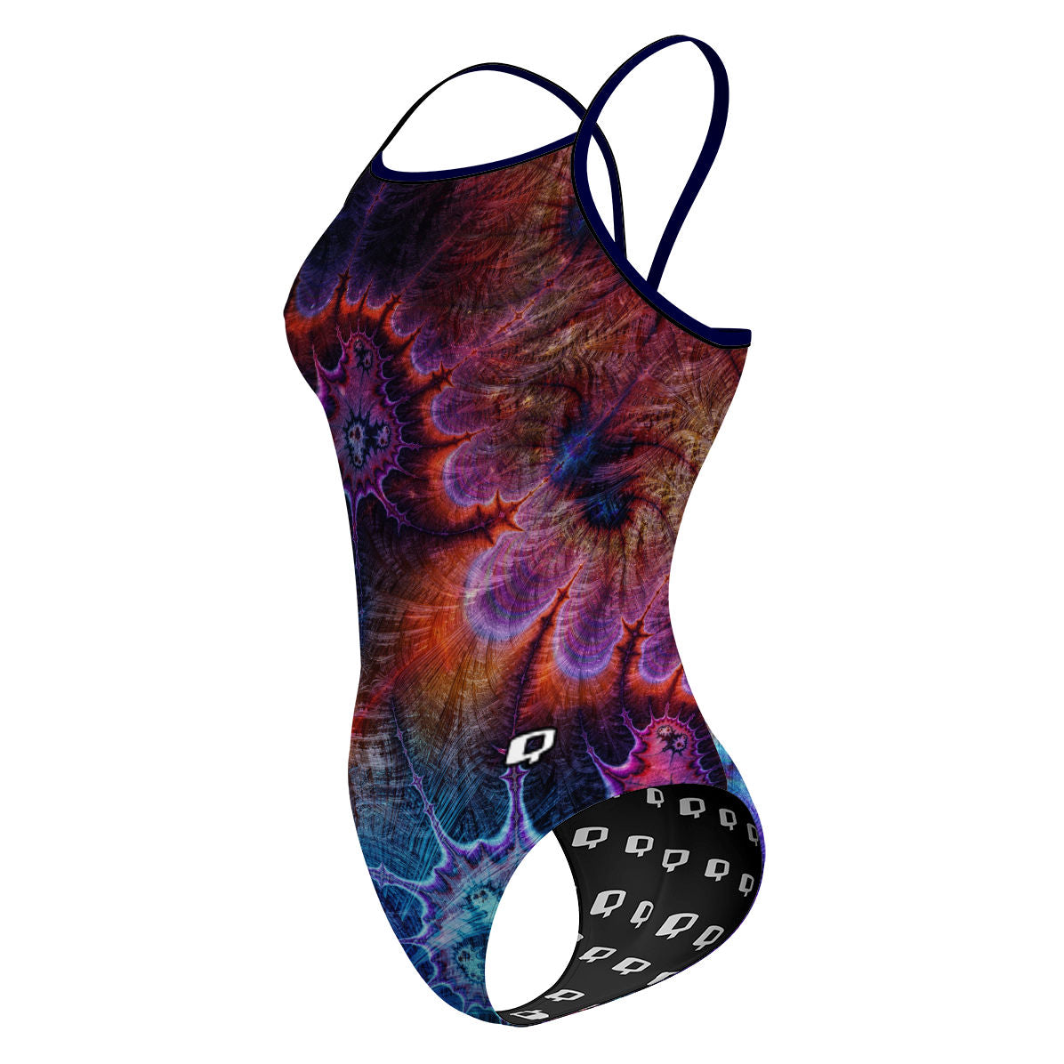 Psychedelic Tye Dye - Sunback Tank Swimsuit