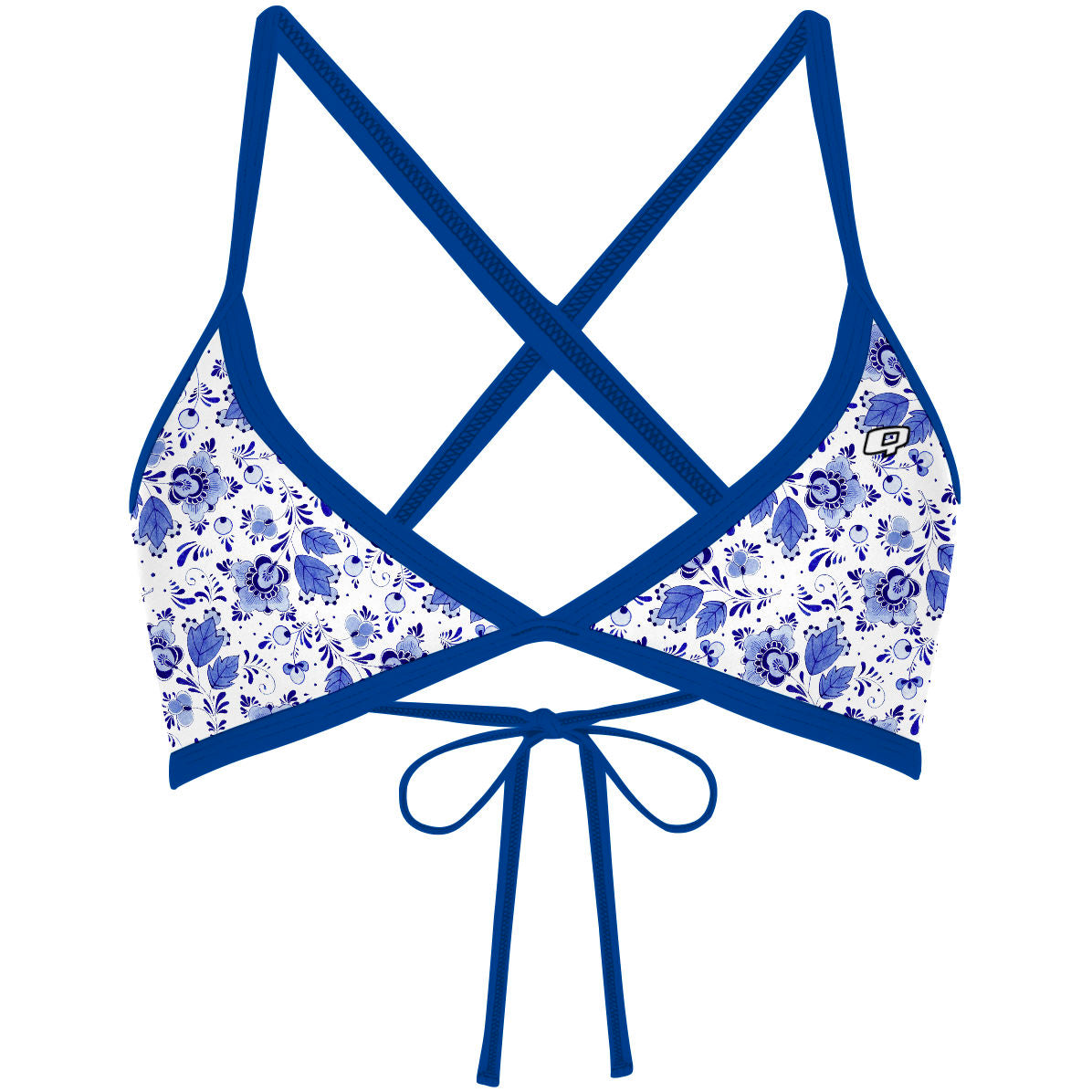 Delft Blue - Tieback Bikini Top