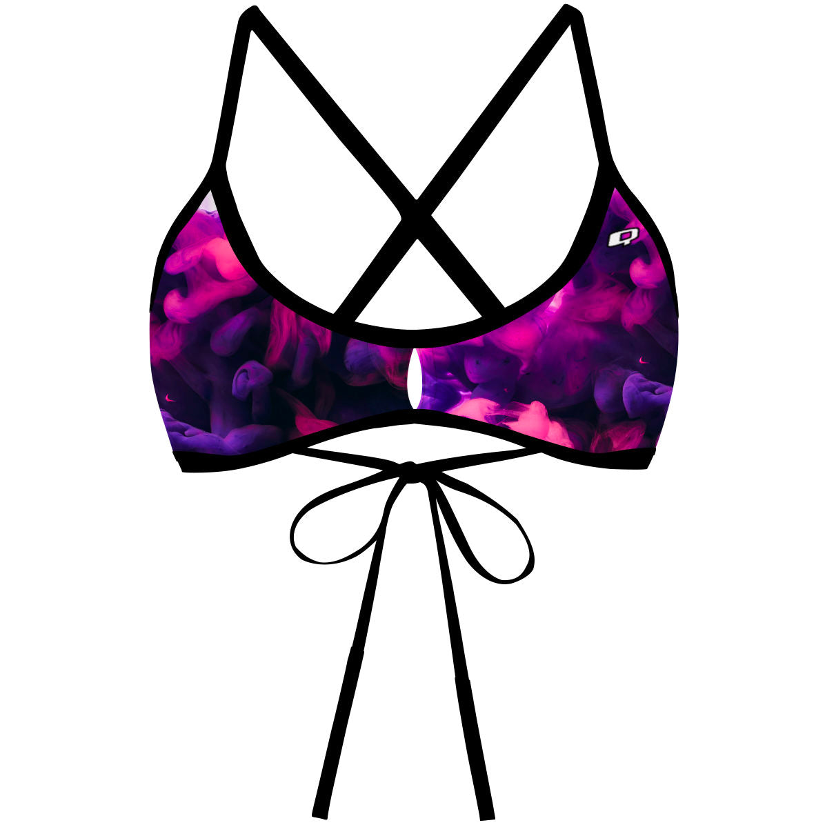 Purple Smoke - Demi Tieback Bikini Top