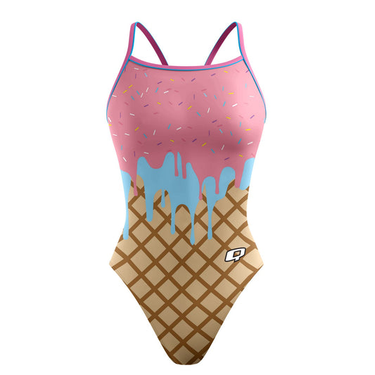 Ice Cream - Sunback Tank Swimsuit