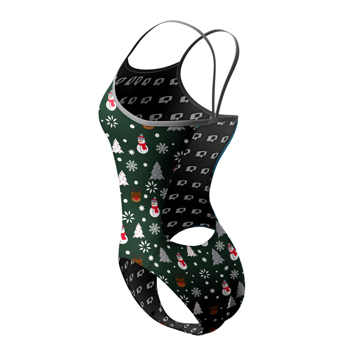 Christmastime - Sunback Tank Swimsuit