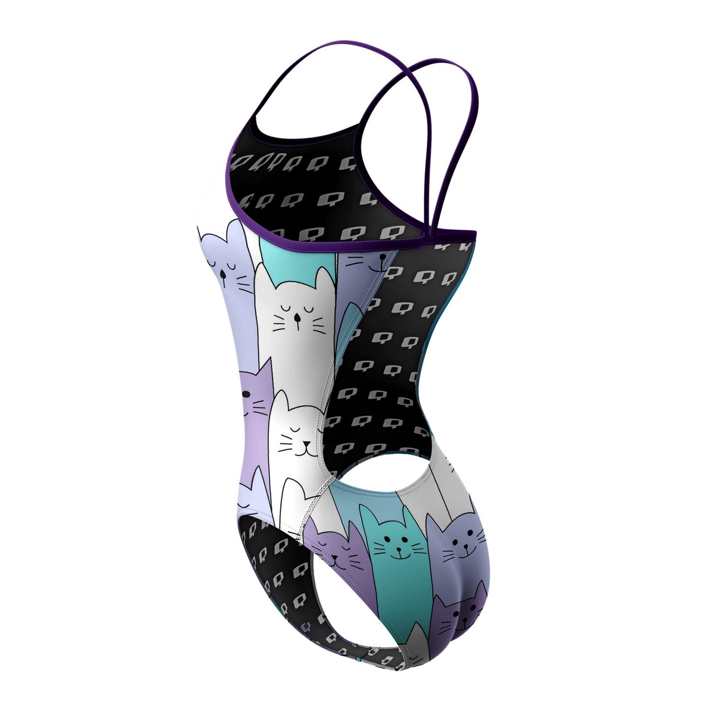 Cats - Sunback Tank Swimsuit