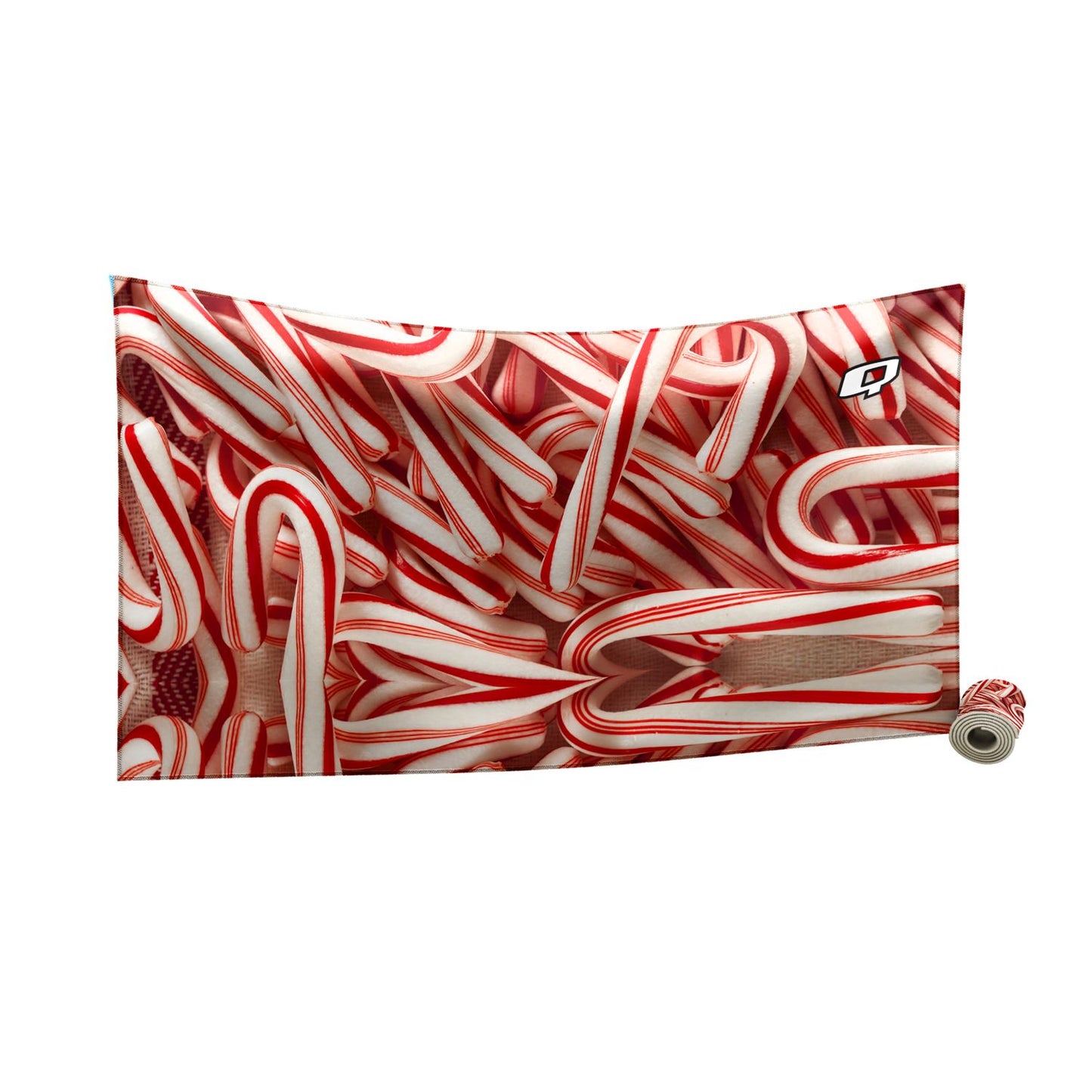 Candy Cane Microfiber Swim Towel