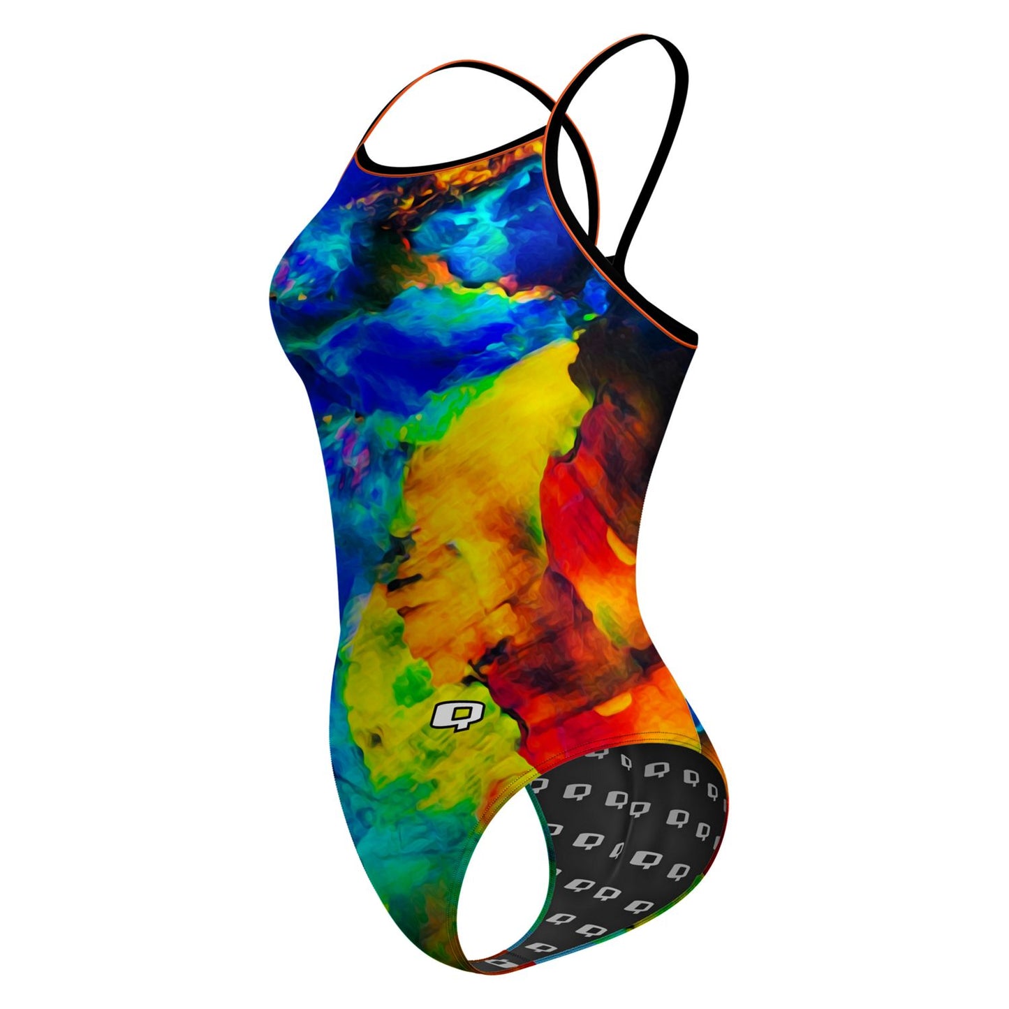 Fire Opal Skinny Strap Swimsuit