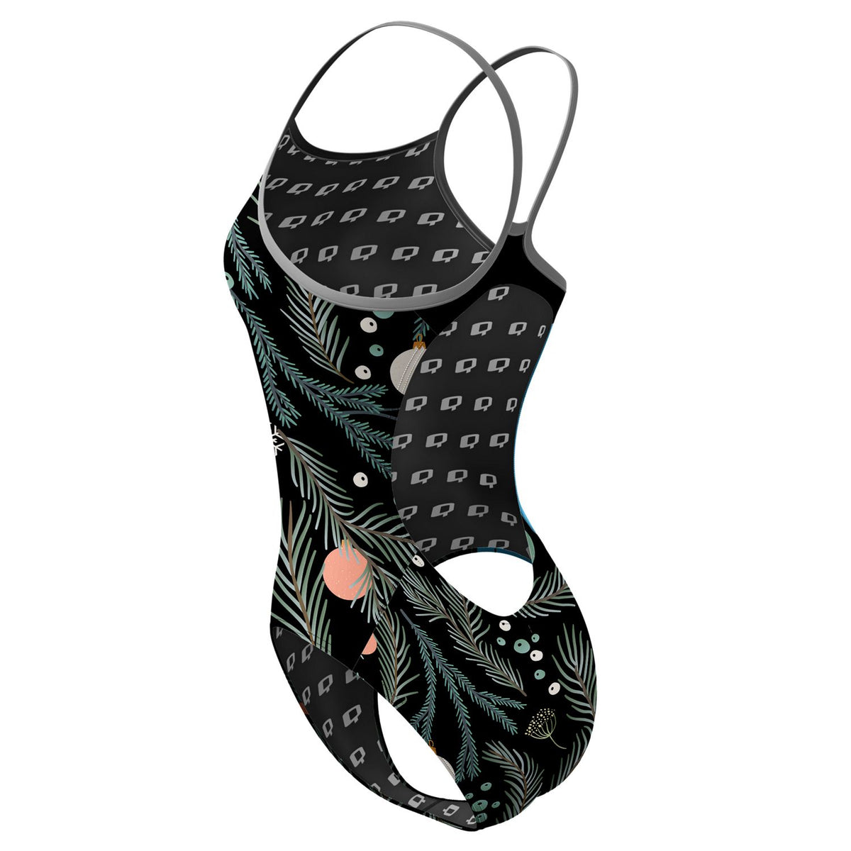 Deck the Halls Skinny Strap Swimsuit