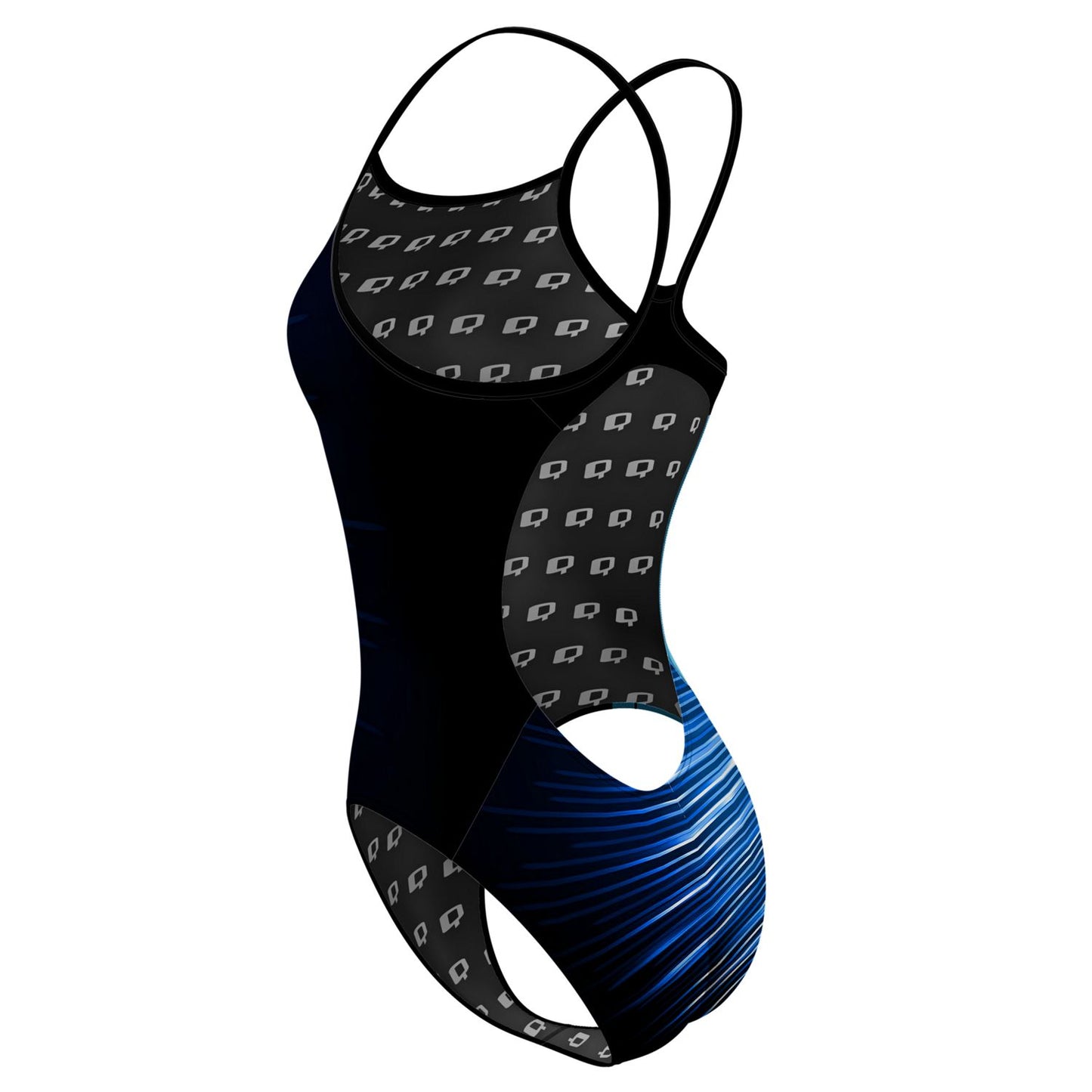 Blue Volt Skinny Strap Swimsuit