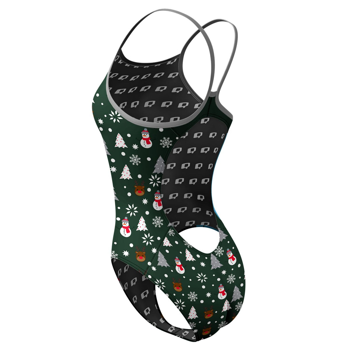 Christmastime Skinny Strap Swimsuit