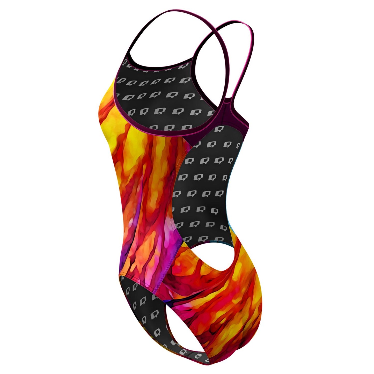 Butterfly Wings Skinny Strap Swimsuit