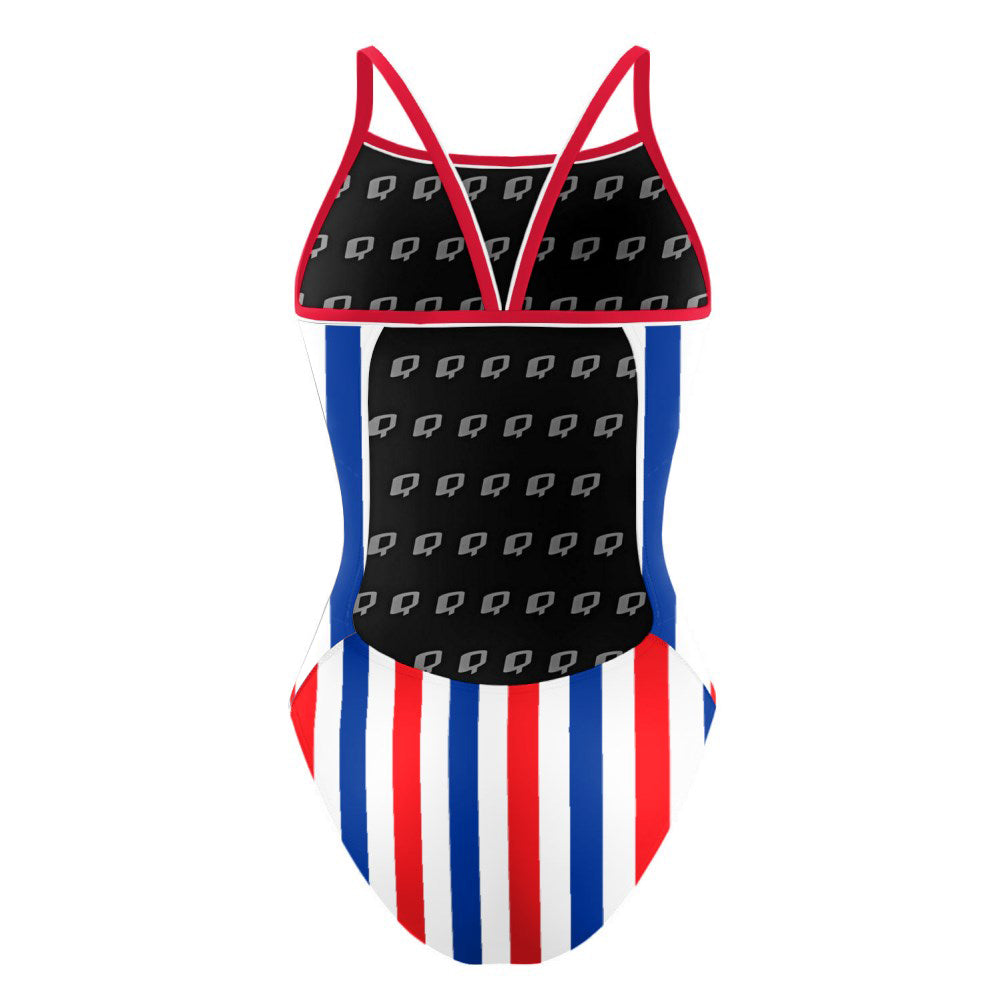 July Stripes - Sunback Tank Swimsuit