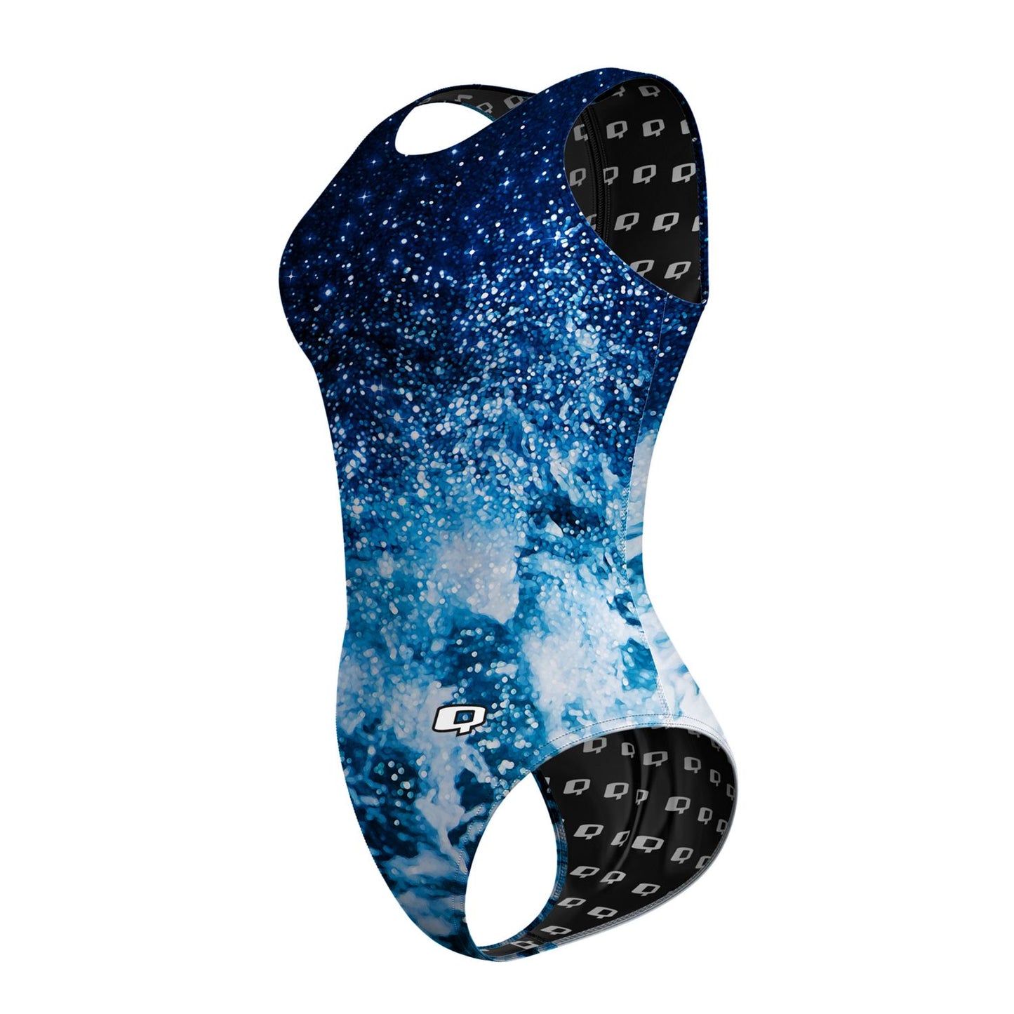 Cosmic Waves - Women Waterpolo Swimsuit Classic Cut