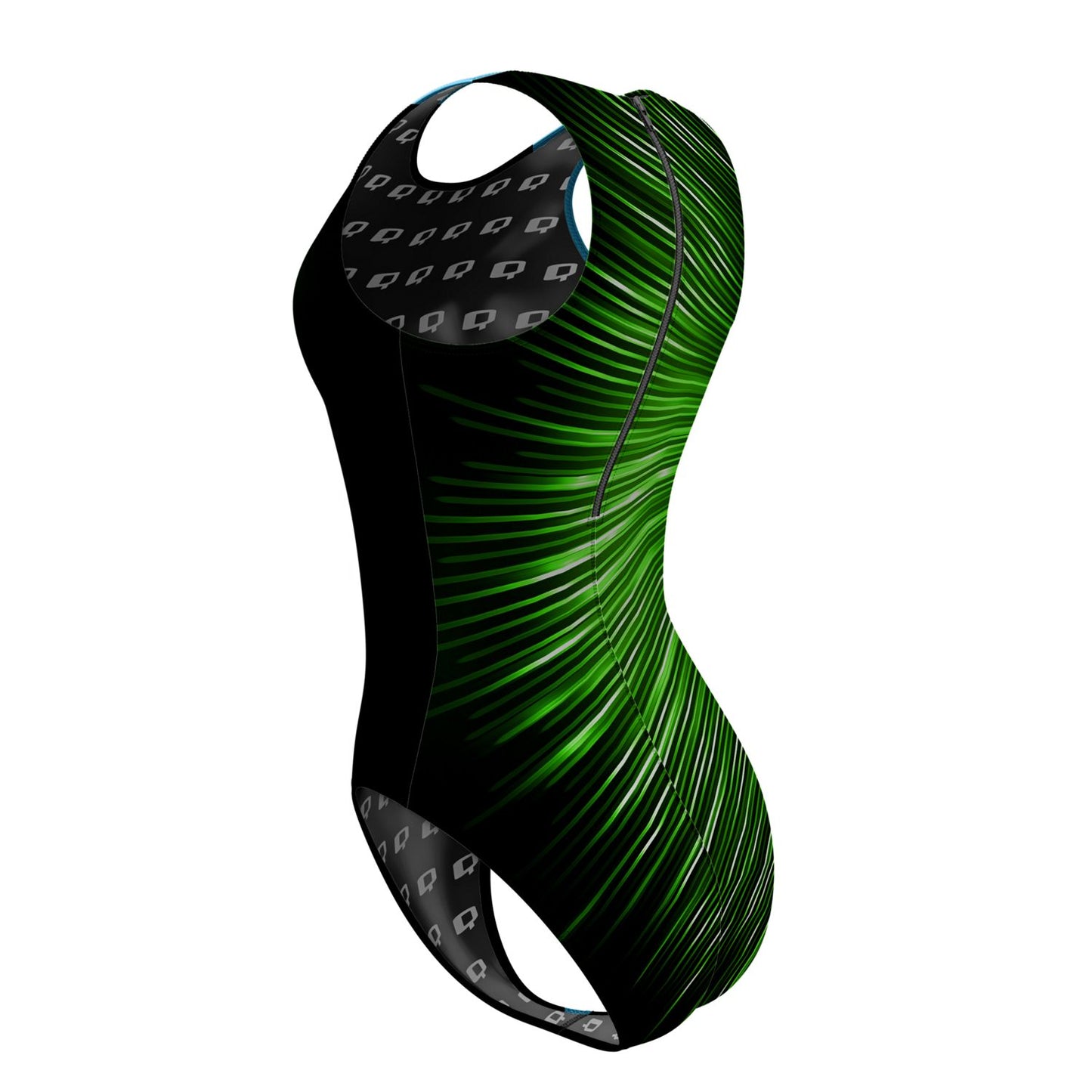 Green Volt - Women Waterpolo Swimsuit Classic Cut