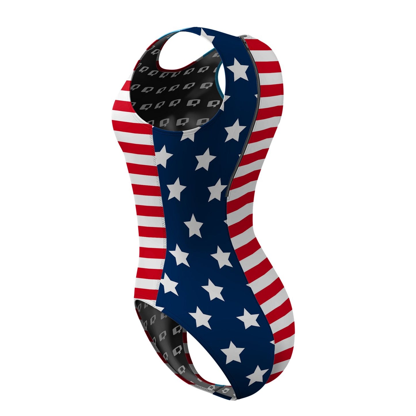 Stars and Stripes - Women Waterpolo Swimsuit Classic Cut