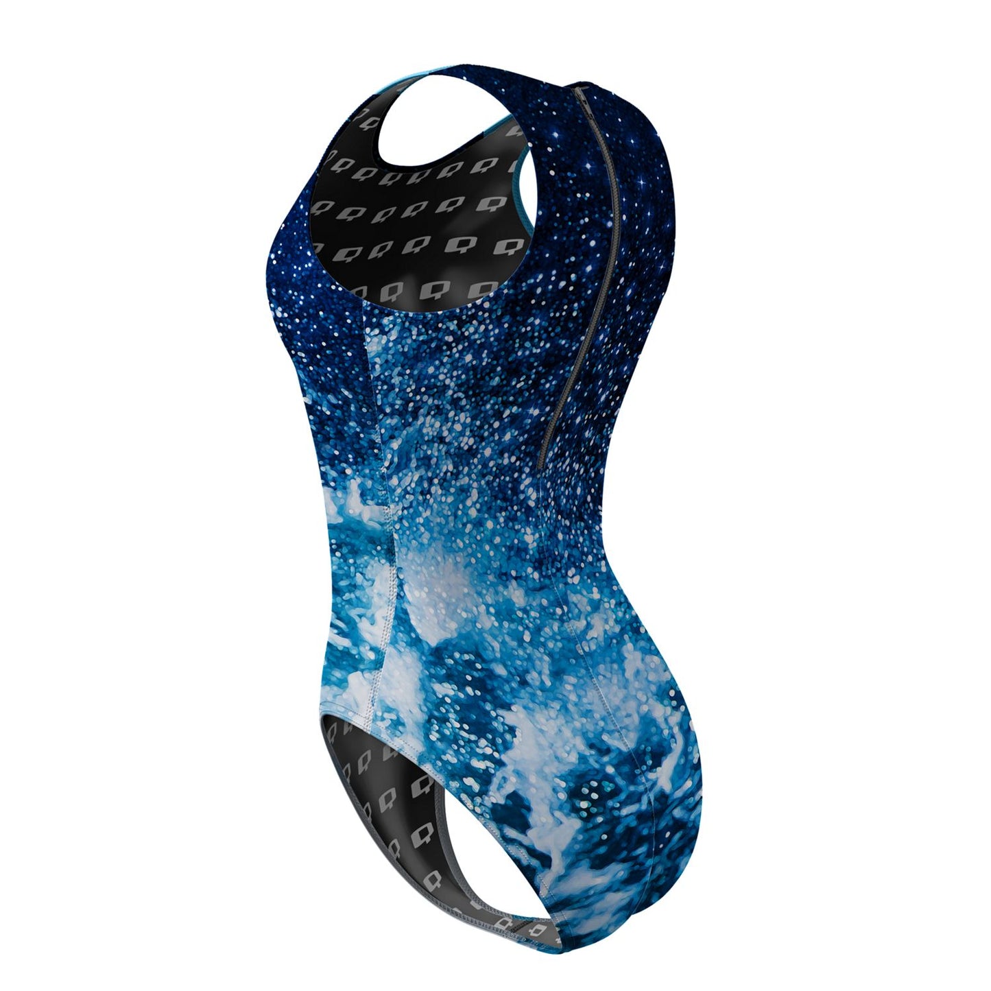 Cosmic Waves - Women Waterpolo Swimsuit Classic Cut