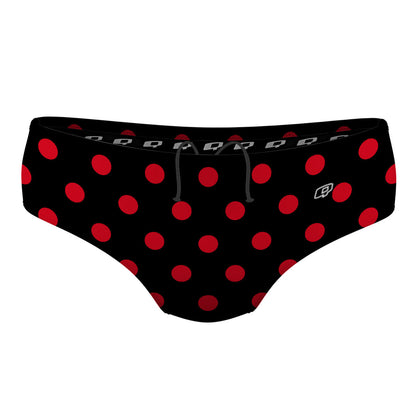 Red-Black Polka Dots - Classic Brief Swimsuit