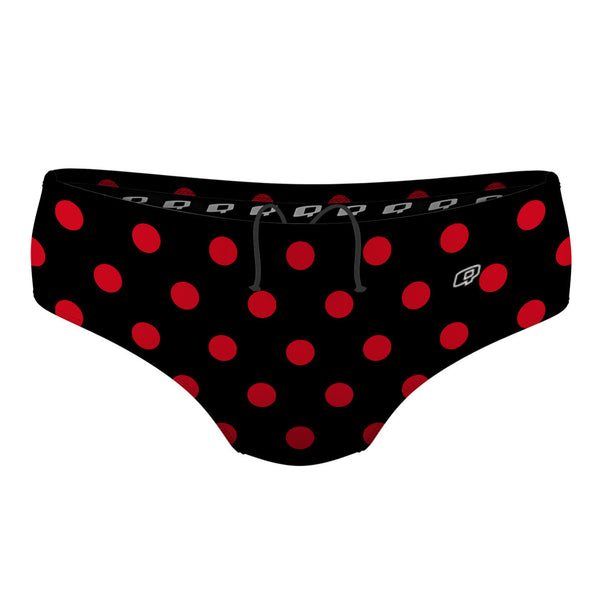 Red-Black Polka Dots - Classic Brief Swimsuit