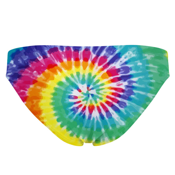 Tie Dye Colors Bandeau Bikini Bottom
