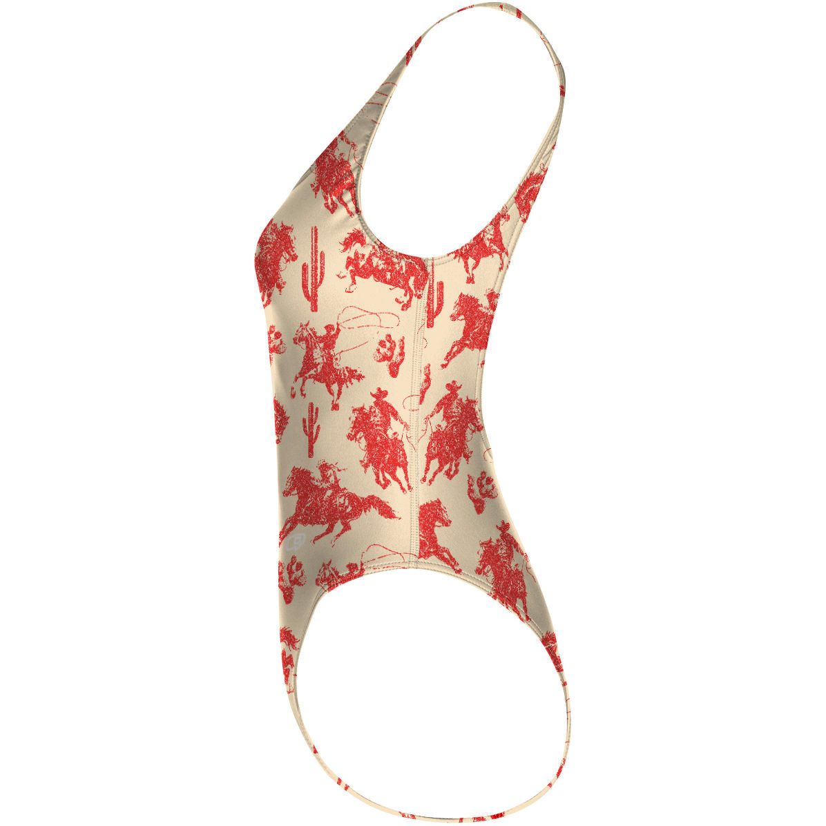 Cowboy Desert - High Hip One Piece Swimsuit