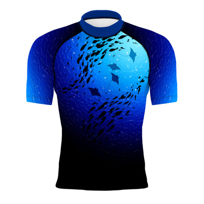 Stingray Play - Men's Surf UPF50+ Short Sleeve Rash Guard