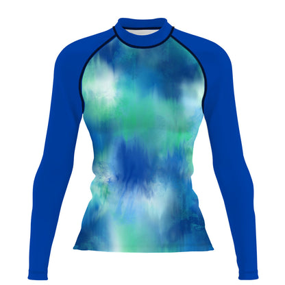 Ethereal watercolor - Women's Surf UPF50+ Long Sleeve Rash Guard
