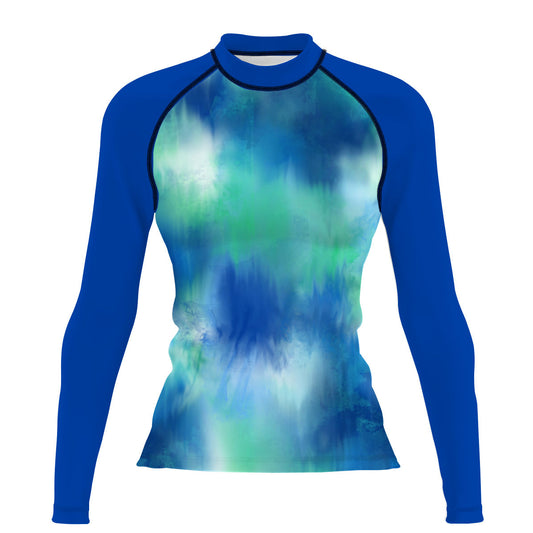 Ethereal watercolor Women's Surf UPF50+ Long Sleeve Rash Guard
