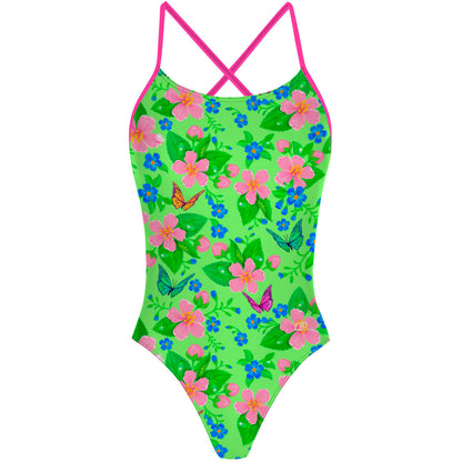 Spring Green X Back - "X" Back Swimsuit