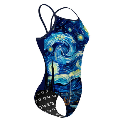 Noche estrellada - Sunback Tank Swimsuit