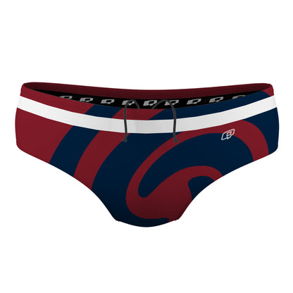 Navy Swirl - Classic Brief Swimsuit