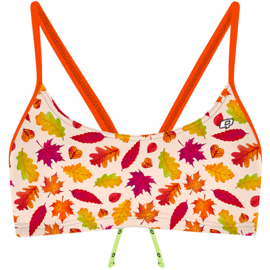 Leafy Lullaby - Bandeau Bikini Top