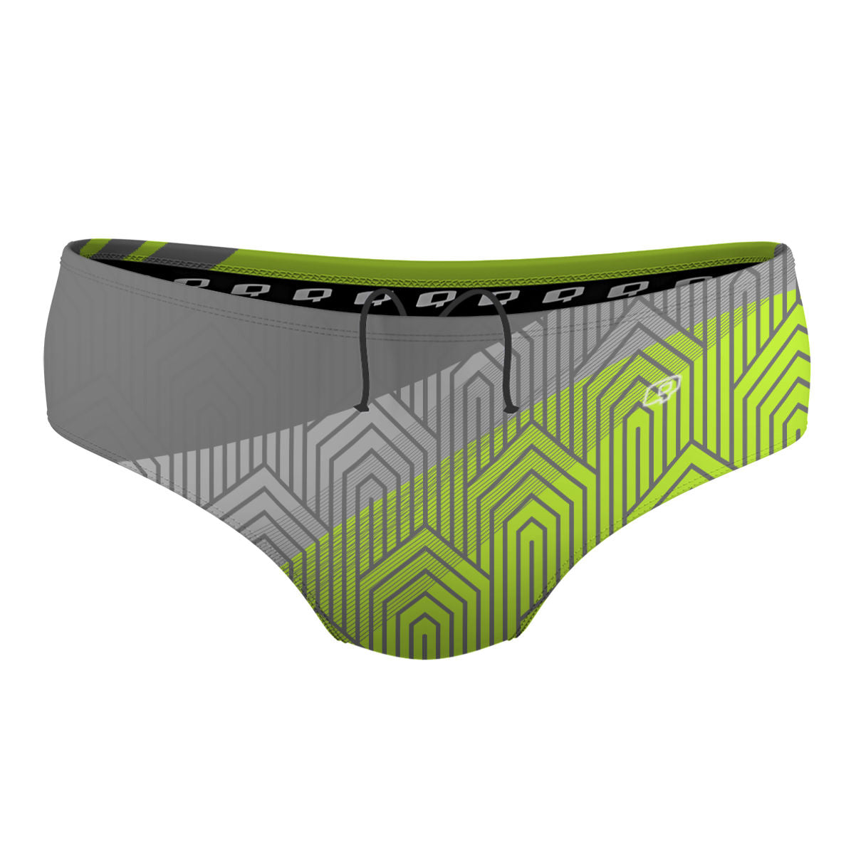 Lime and grey - Classic Brief Swimsuit