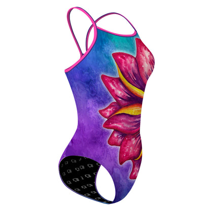 Floating Flower - Skinny Strap Swimsuit