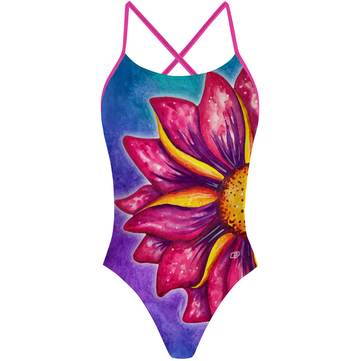 Floating Flower - "X" Back Swimsuit