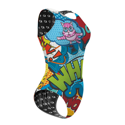 Cats can swim because they are superheroes - Women's Waterpolo Swimsuit Classic Cut