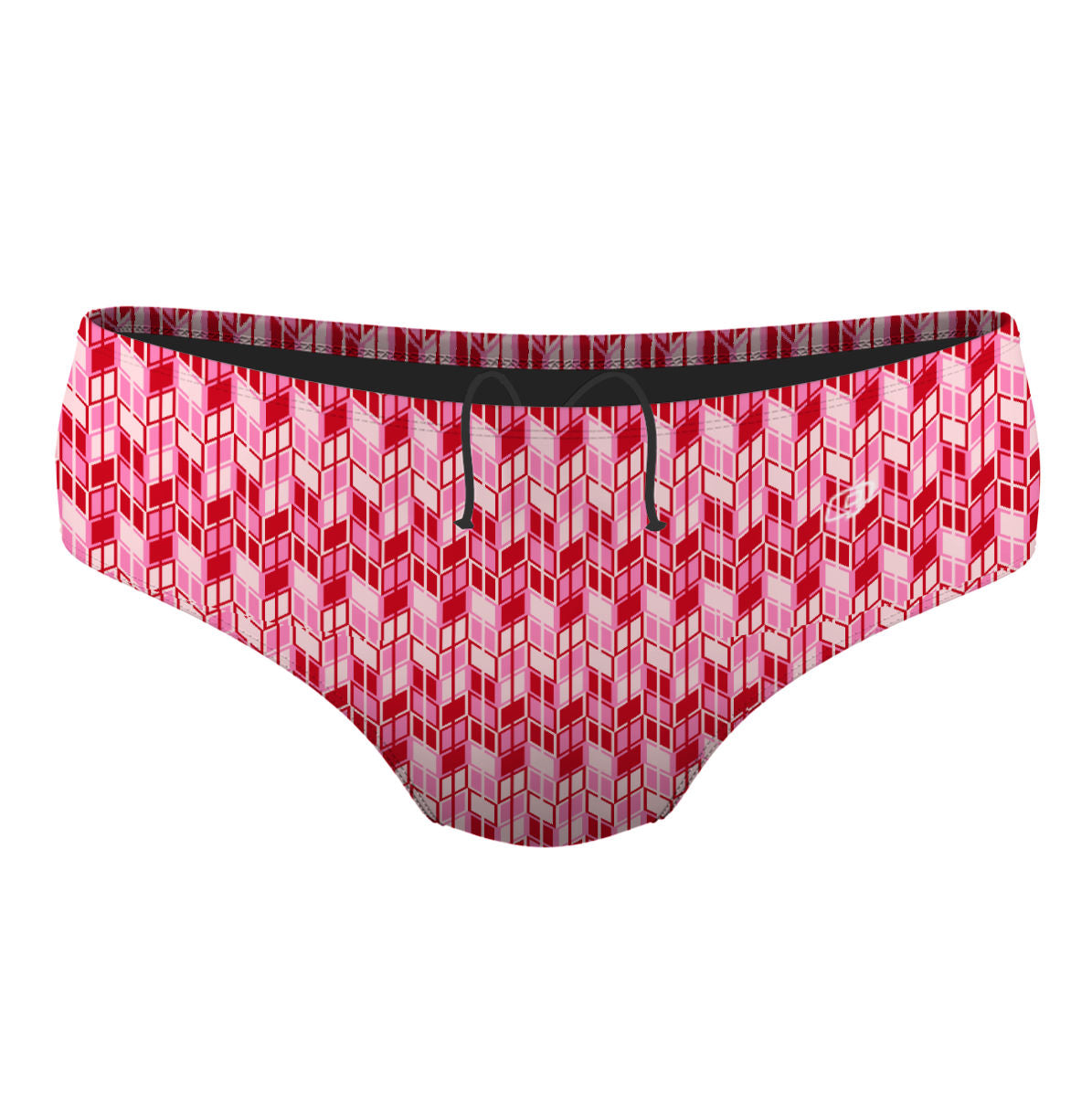 Red Ikat Classic Brief Swimsuit
