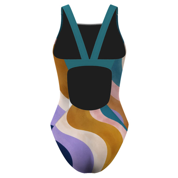 Retro Wave Classic Strap Swimsuit, view 2