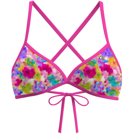 Spring Flowers - Tieback Bikini Top