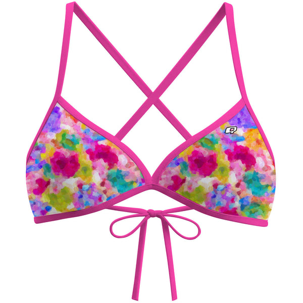Spring Flowers - Tieback Bikini Top