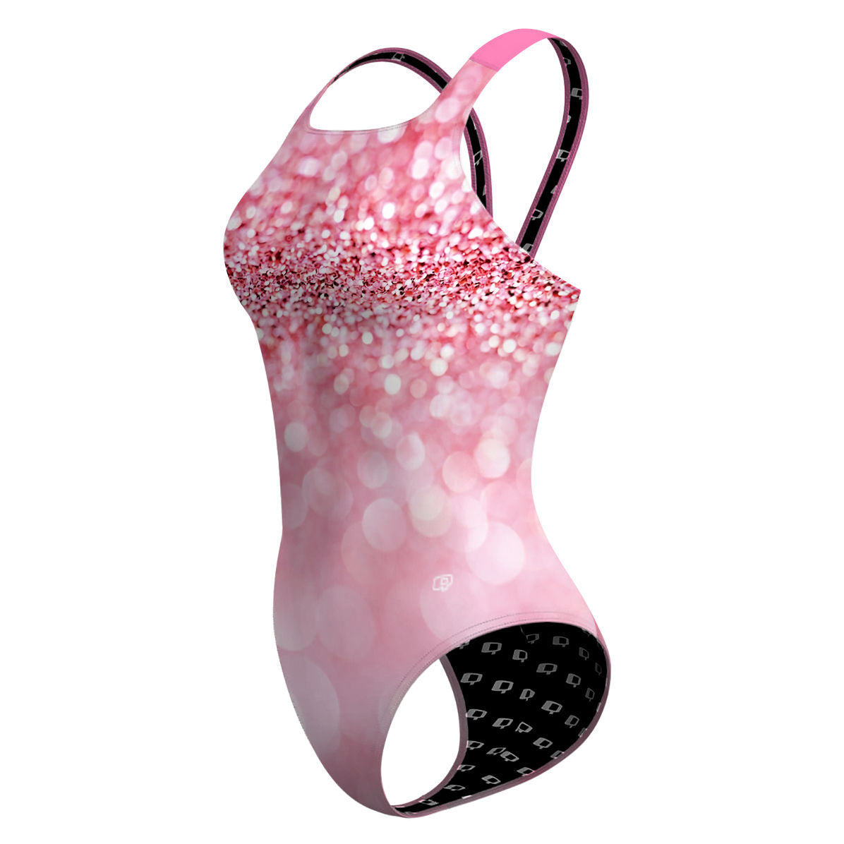Rosé Glitter - Classic Strap Swimsuit
