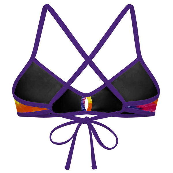 Tie Dye Colors - Q Demi Bikini Top