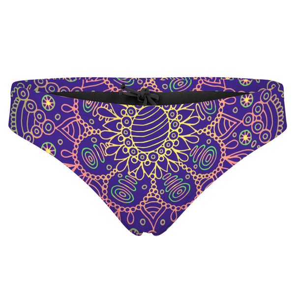 Purple Mandala Bandeau Bikini Bottom