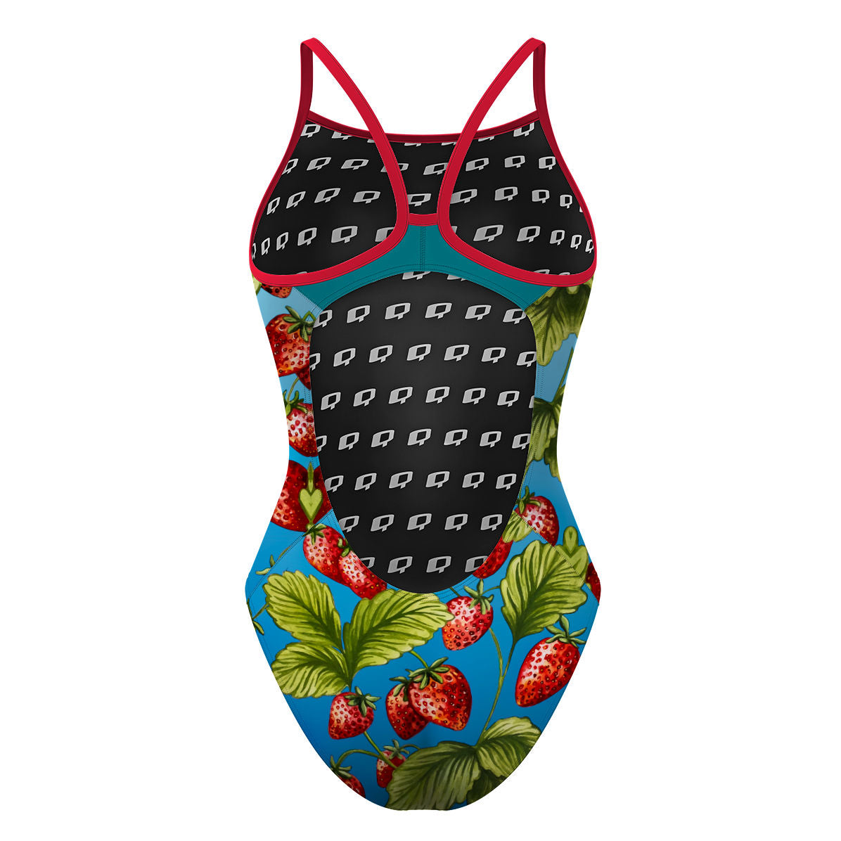 Strawberry Water - Skinny Strap Swimsuit