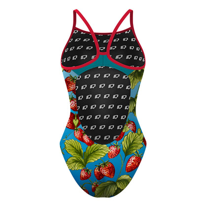 Strawberry Water - Skinny Strap Swimsuit